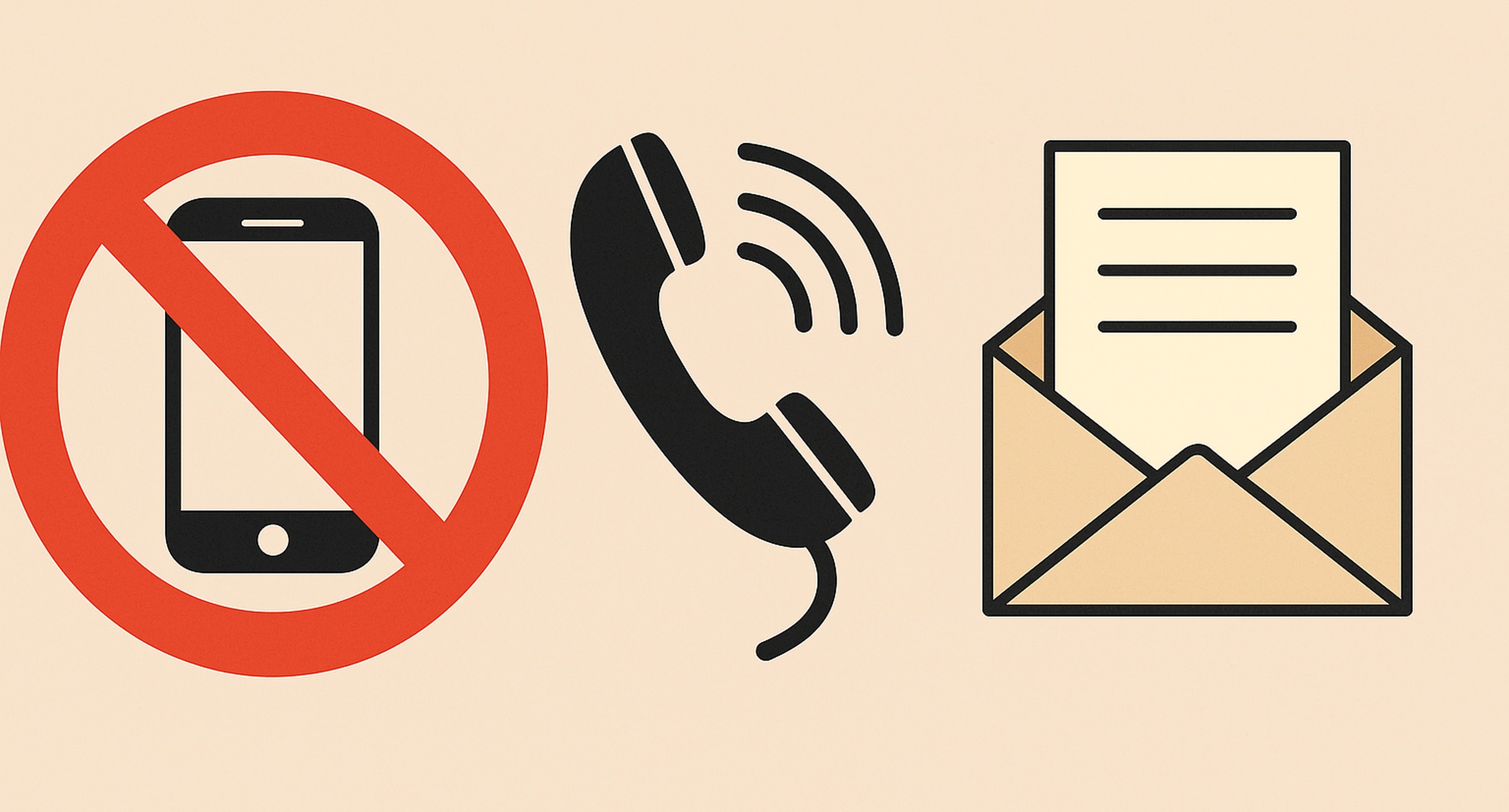 Telefon, Handy und Post