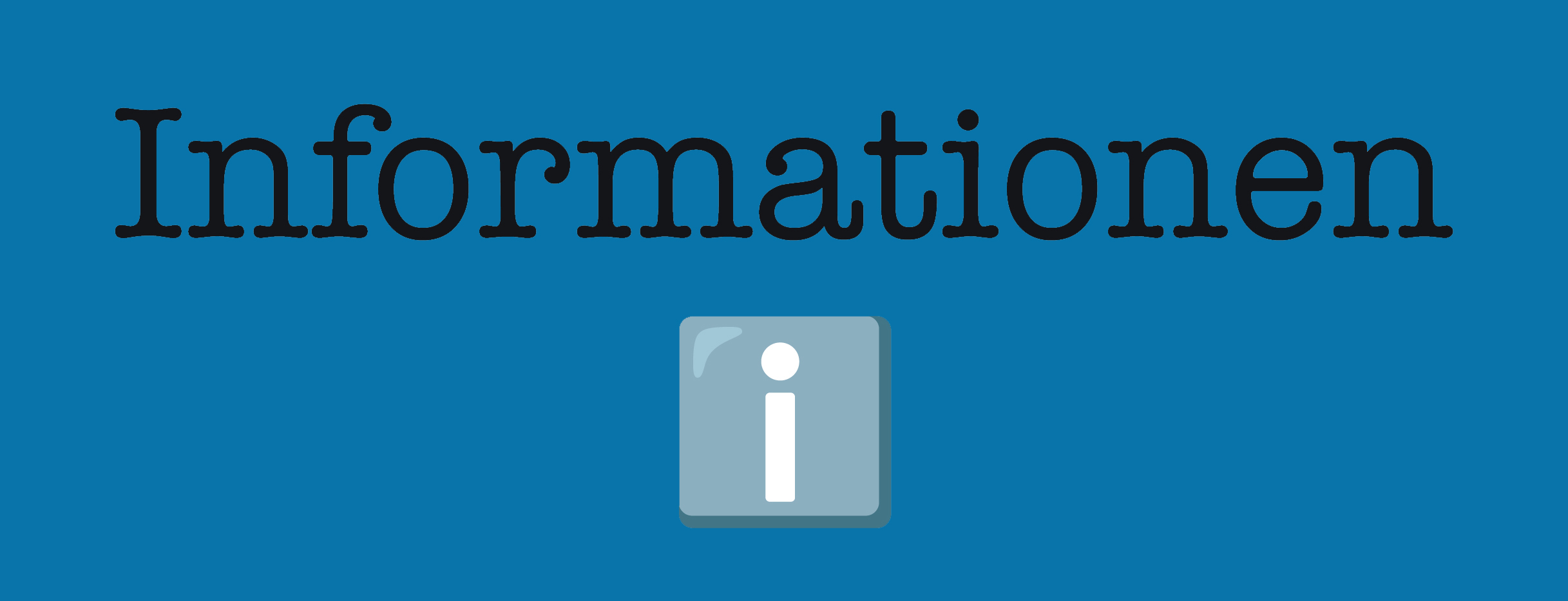 Schriftgrafik Informationen